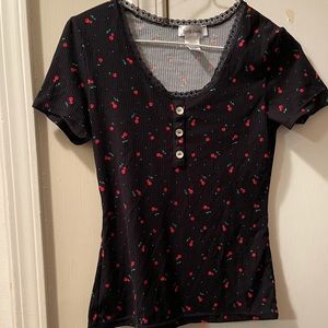 Lace Cherry Top